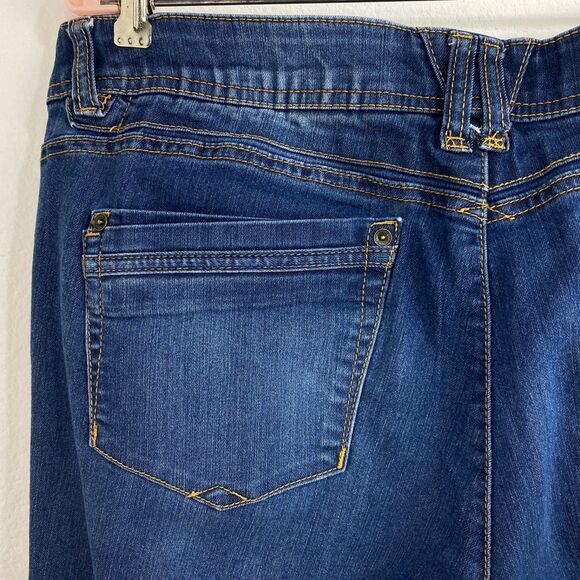 Womans Democracy Jeans 14 AB Tecnology Waist 36" Inseam 27.5" No Roll Waist - Picture 10 of 16